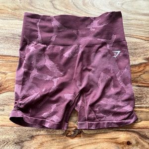 Gymshark Adapt Camo Seamless Shorts - Savanna | Cherry Brown